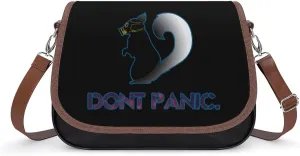 Dont Panic Fashion Crossbody Bags Purses for Women Funny Printing Shoulder Handbags Gifts