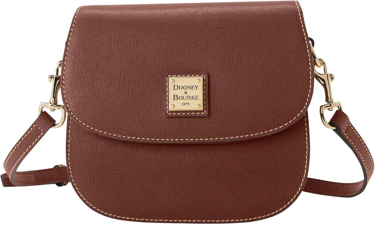 Dooney & Bourke Handbag, Saffiano Saddle Bag Crossbody