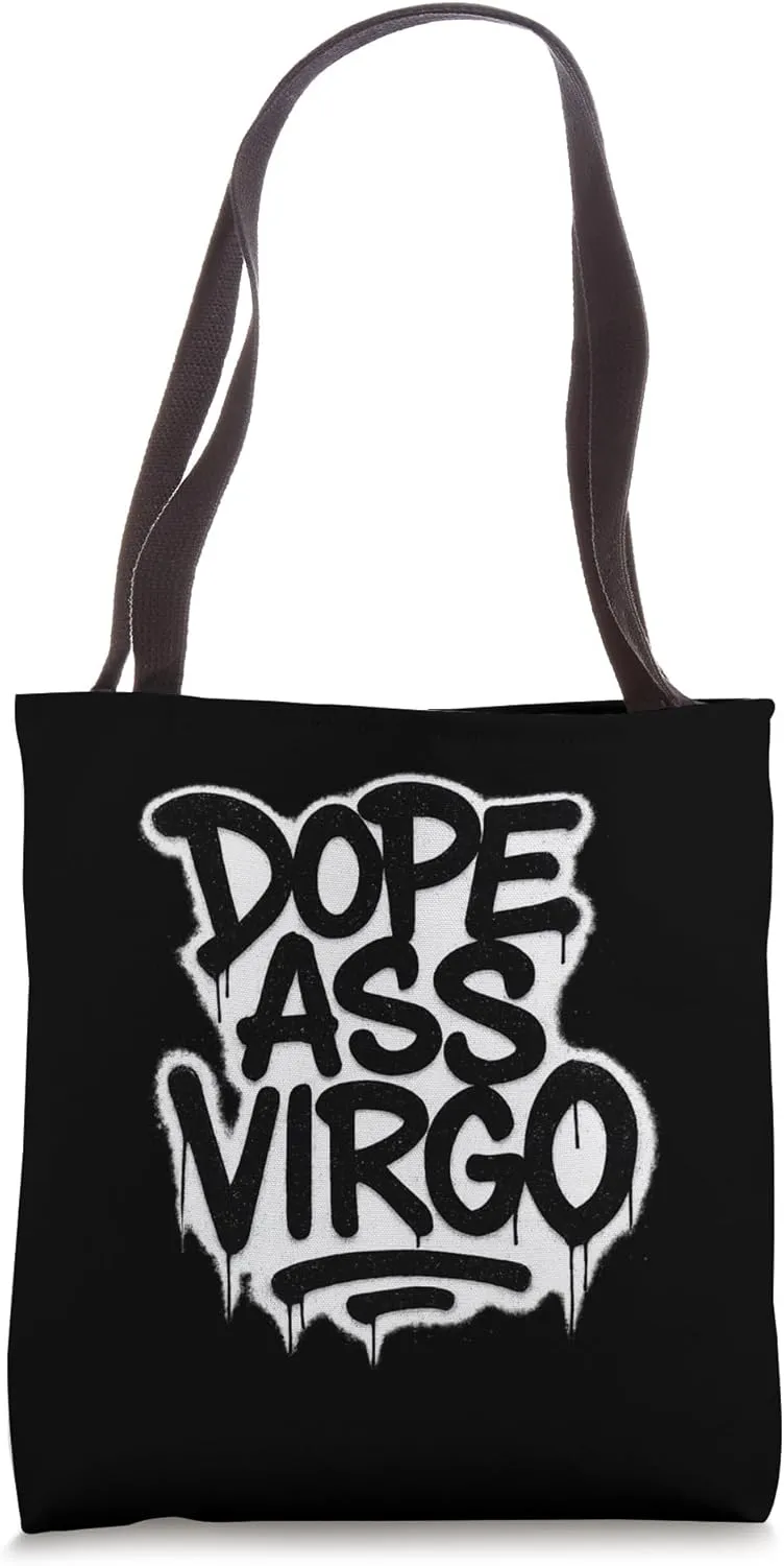 Dope Ass Virgo Zodiac Sign Graffiti Tote Bag