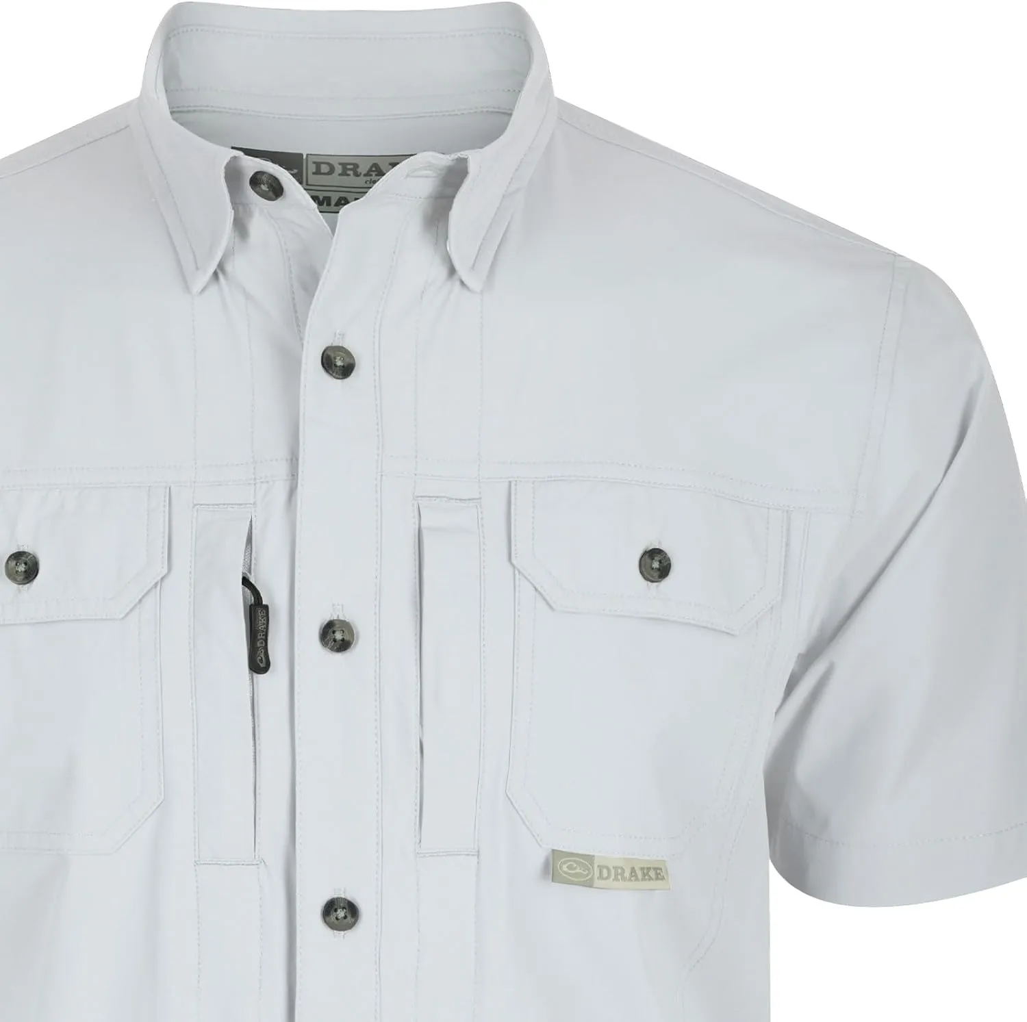Drake Men's Wingshooter Trey Casual Athletic Lightweight Moisture Wicking Short Sleeve Shirt