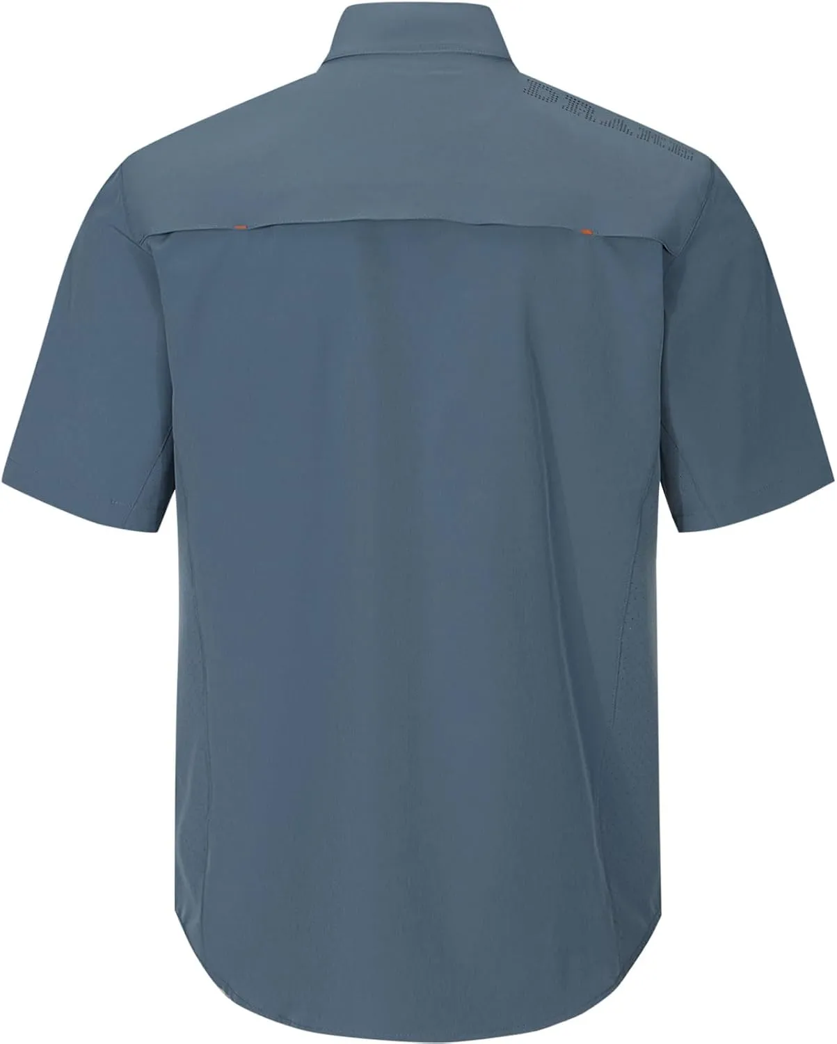 Drake Waterfowl Men's Lake Shore Performance Casual Moisture-Wicking Lightweight Breathable Solid Short Sleeve Buttoned Shirt