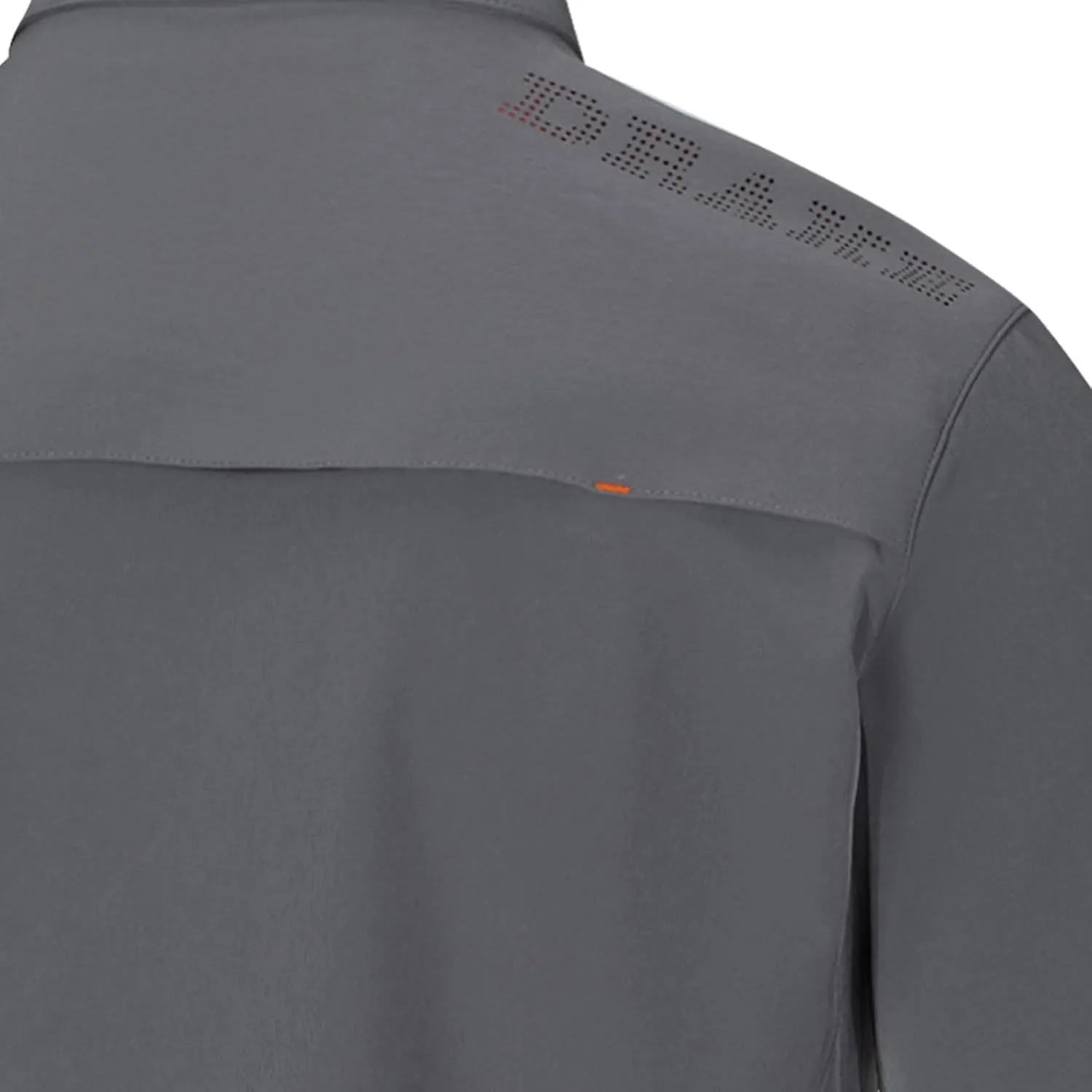 Drake Waterfowl Men's Lake Shore Performance Casual Moisture-Wicking Lightweight Breathable Solid Short Sleeve Buttoned Shirt