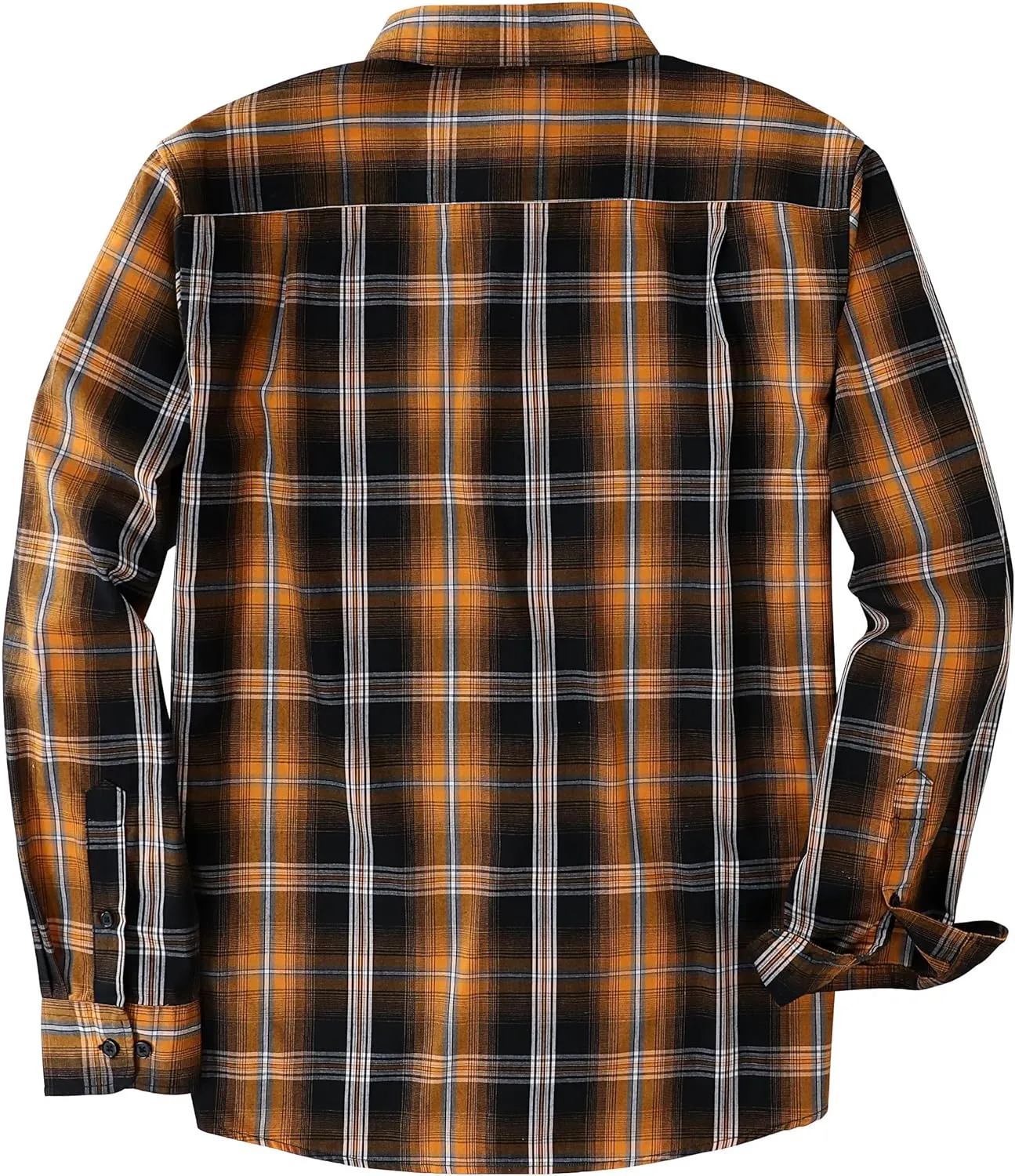 Dubinik® Mens Button Up Shirts Long Sleeve Casual Button Down Cotton Vintage Soft Plaid with Pocket