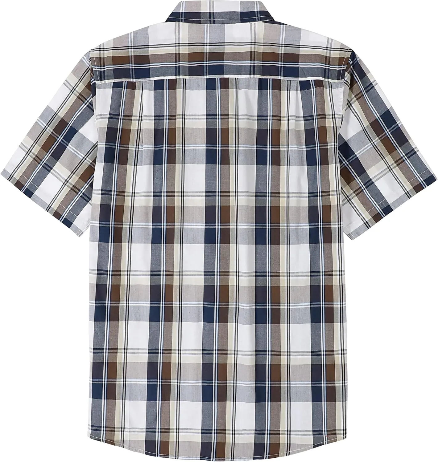 Dubinik® Mens Short Sleeve Button Down Shirts Summer Vintage Short Sleeve Button Down Men Lightweight Men's Casual Shirts