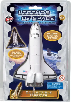 Echo Toys Legends of Space - Collectible Space Shuttle Orbiter with Patch