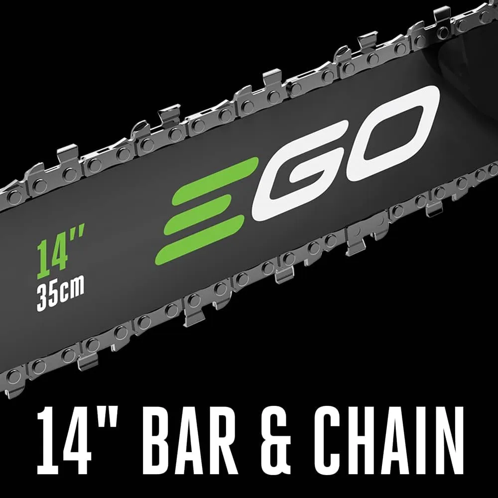 EGO POWER  Chain Saw, 14" Battery Powered Chainsaw, Electric Cordless, Includes 56V 2.5Ah Battery and Charger - CS1401