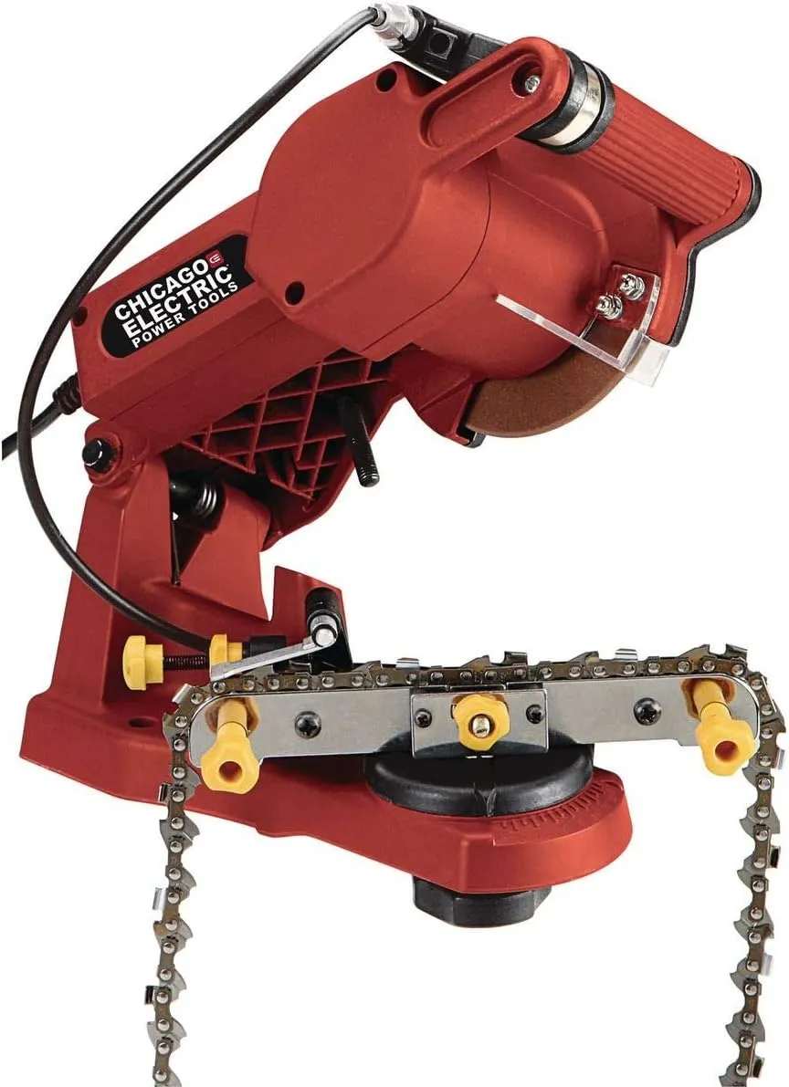 Electric Chain Saw Sharpener Wall, Bench or Vise Mount