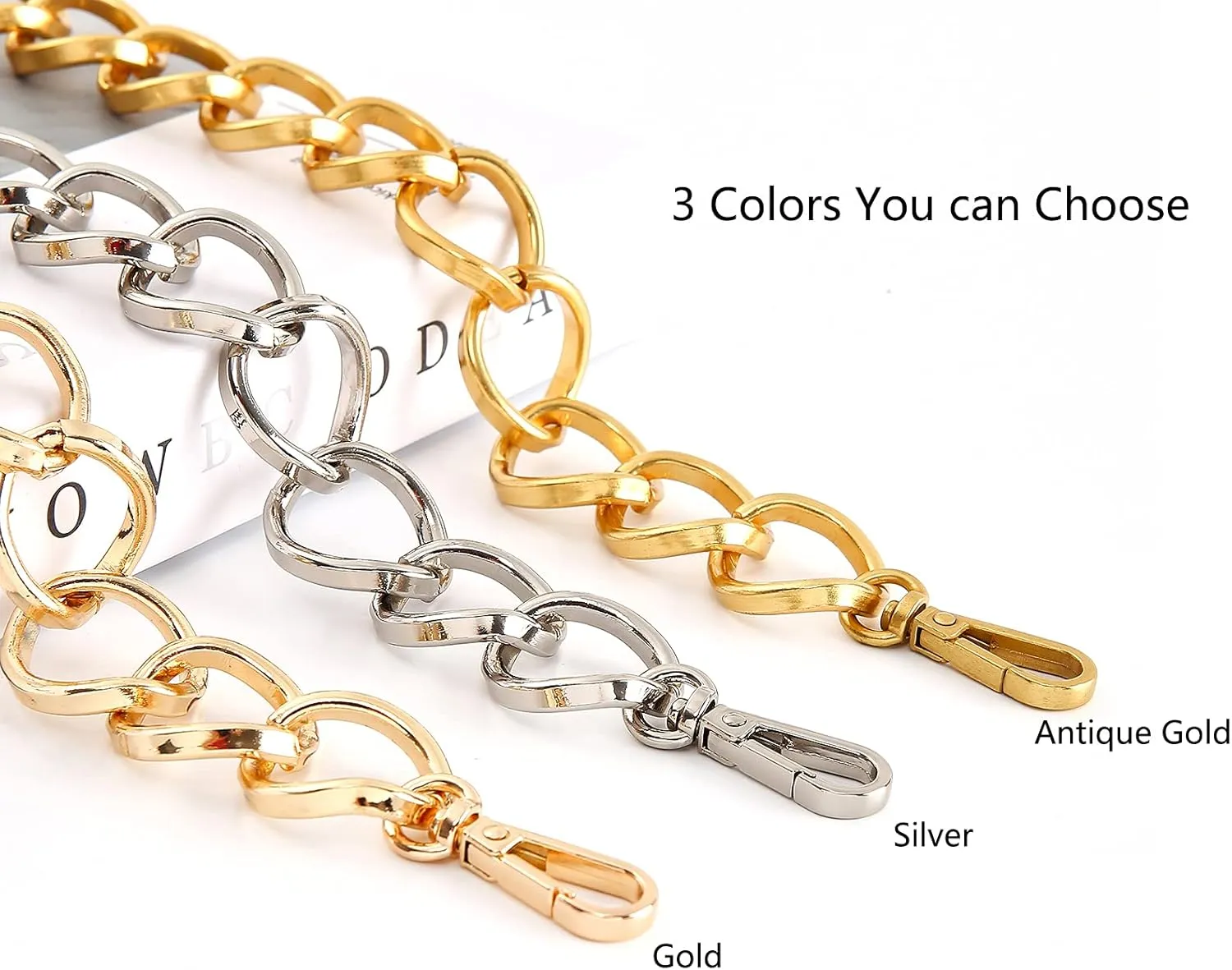 Elegant Silk Scarf Metal Purse Handle Strap Handbag Chain Replacement Accessories Decoration