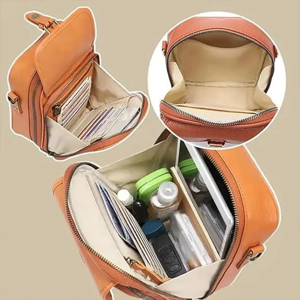 ELEGY Forcipower Crossbody Bag, Collaborate Crossbody Leather Bag with Card Slots, Double Layered Large Capacity Bags