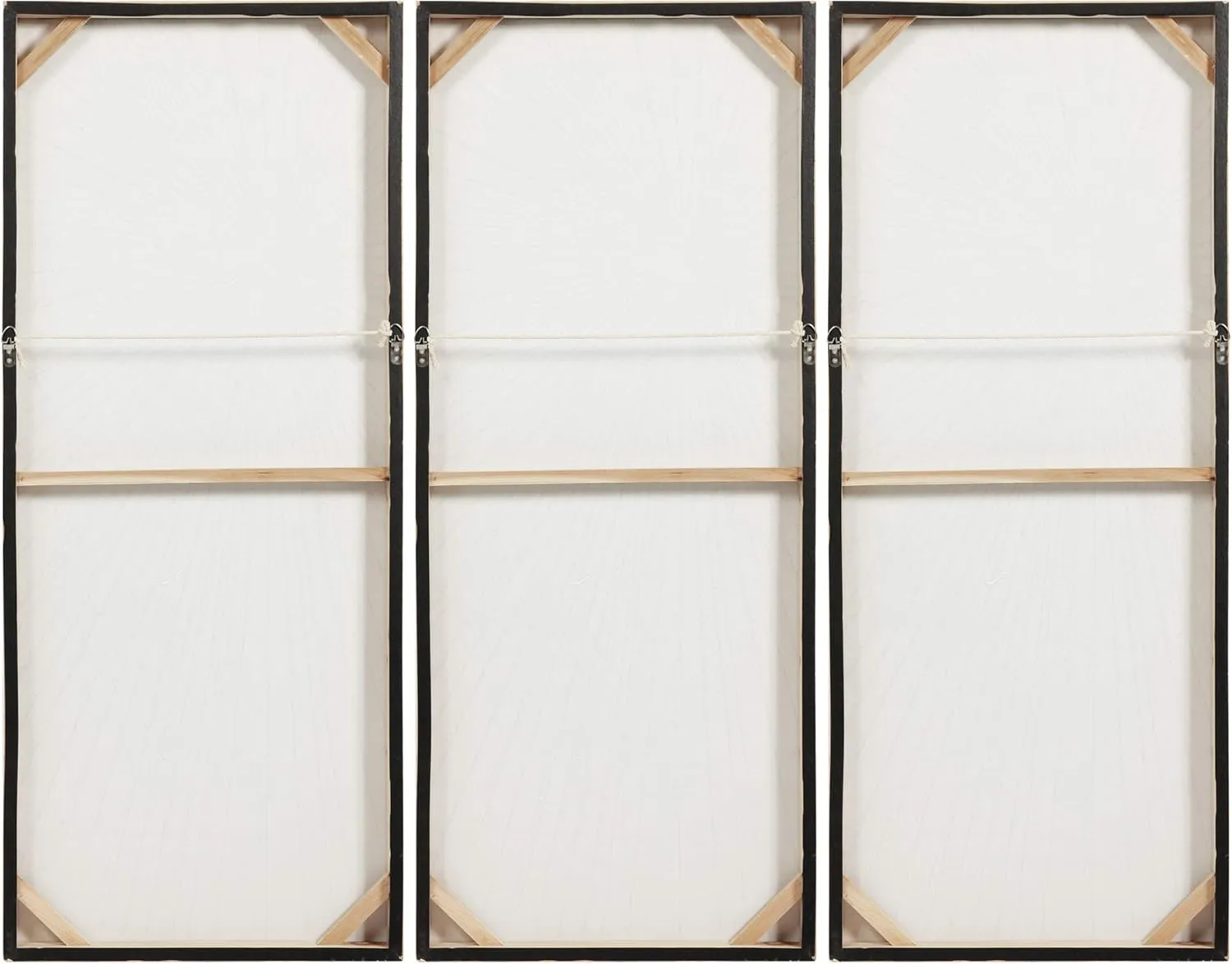 Empire Art Direct Abstract Wall Art Textured Hand Painted Canvas by Martin Edwards, Triptych, 48" x 20 each, Sunshine