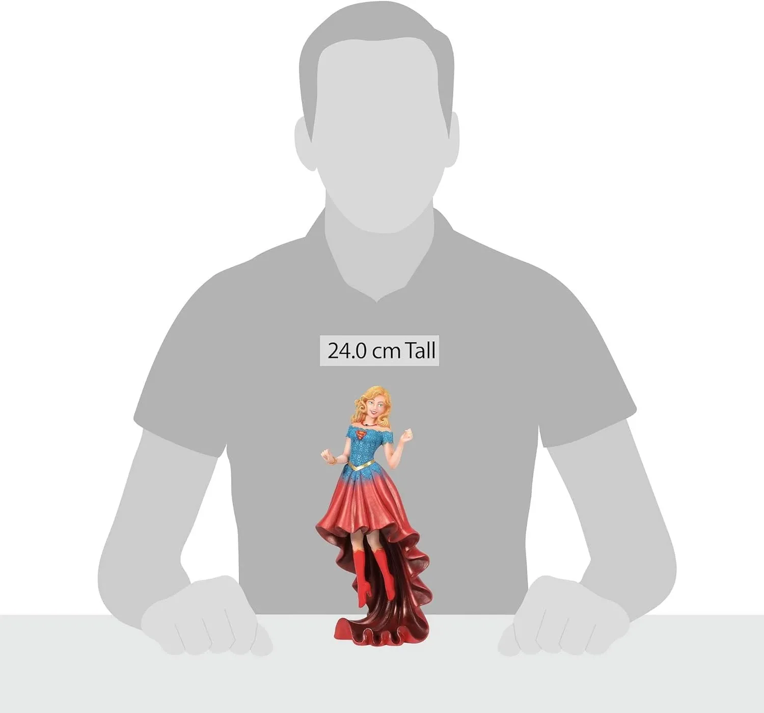 Enesco DC Comics Couture de Force Supergirl Figurine, 9.48 Inch, Multicolor