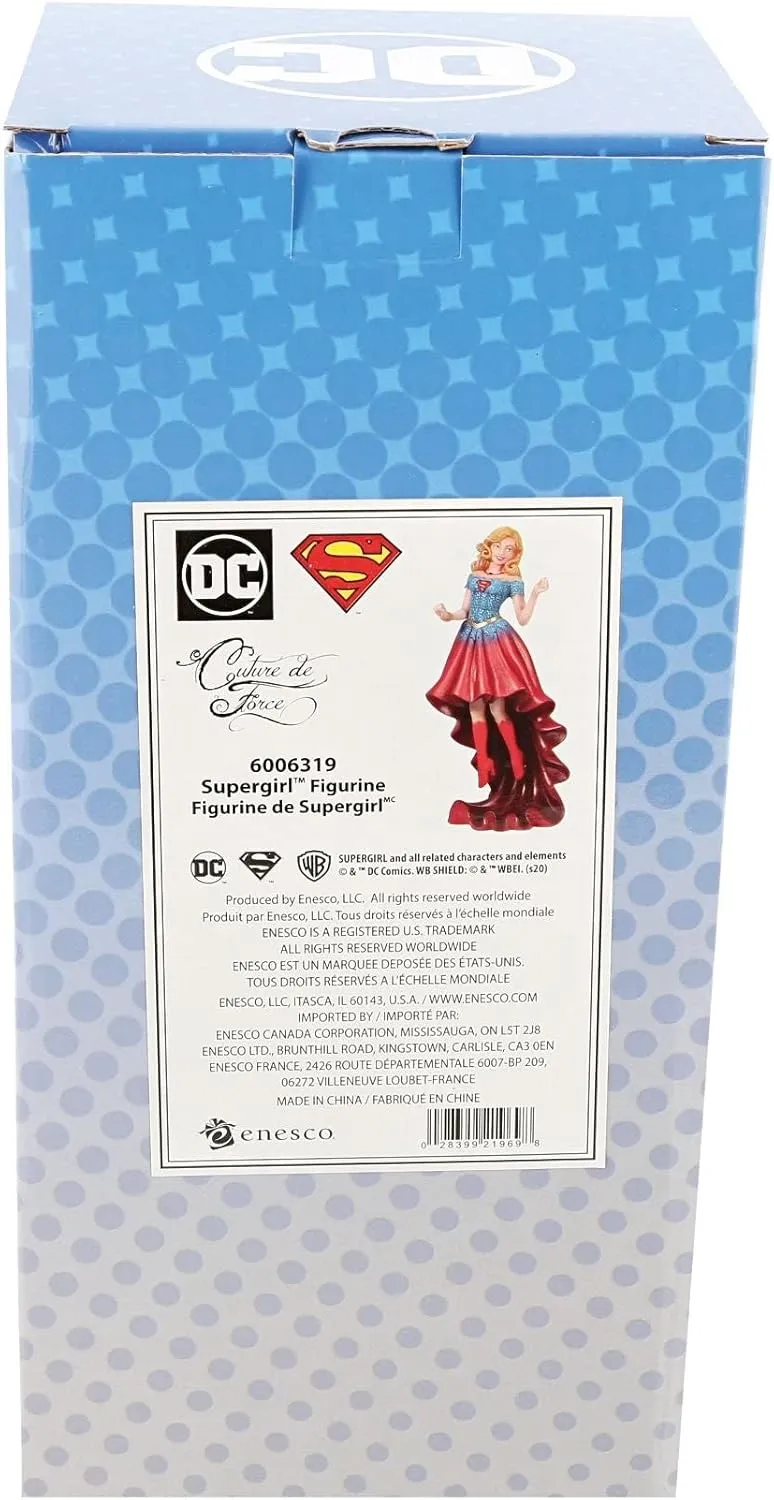 Enesco DC Comics Couture de Force Supergirl Figurine, 9.48 Inch, Multicolor
