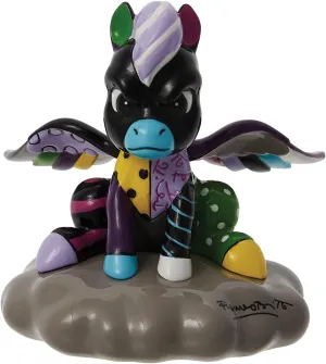 Enesco Disney Britto Fantasia Angry Pegasus Sitting on Cloud Miniature Figurine, 3.3 Inch, Multicolor