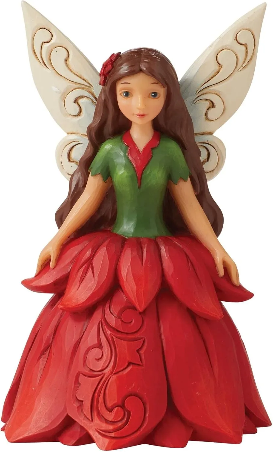 Enesco Jim Shore Poinsettia Fairy Figurine, 4.4 Inches