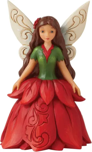 Enesco Jim Shore Poinsettia Fairy Figurine, 4.4 Inches