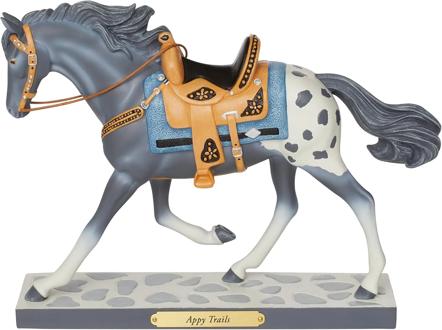 Enesco The Trail of Painted Ponies Appy Trails Figurine, 7.4 Inch, Multicolor
