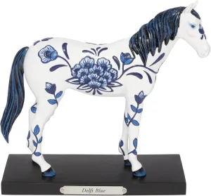 Enesco The Trail of Painted Ponies Delft Blue Horse Figurine, 7.2 Inch, Multicolor