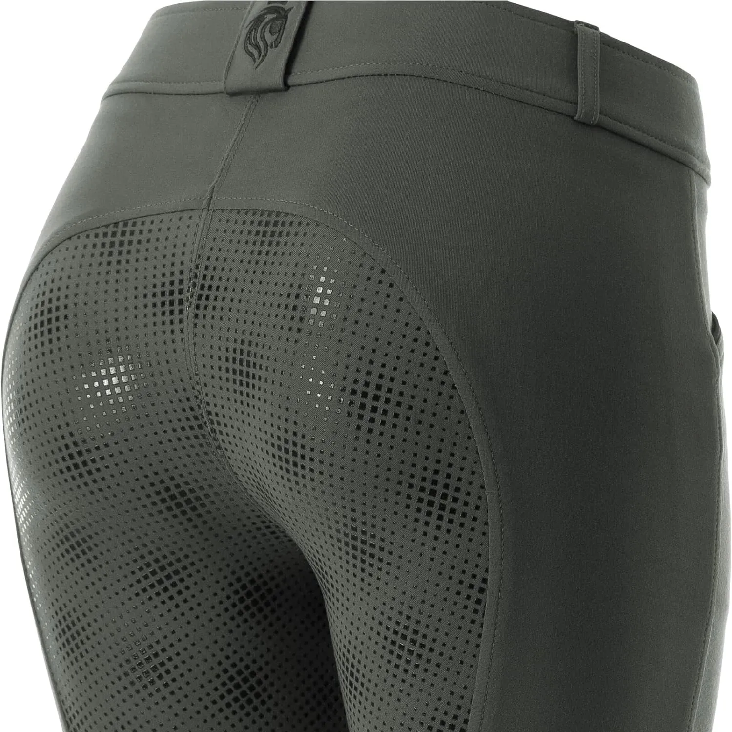 Equinavia Astrid Womens Silicone Full Seat Breeches | Mid Rise Riding Pants with Phone Pockets