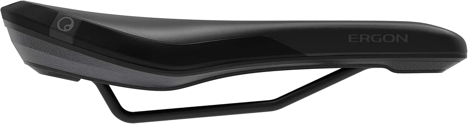 Ergon Smc Core Bike Saddle, Black, Men's Mountain Bike Seat, Microfiber, Gel Pad, 308 lbs Max Rider Weight, S/M: 9-12cm, M/L: 12-16cm
