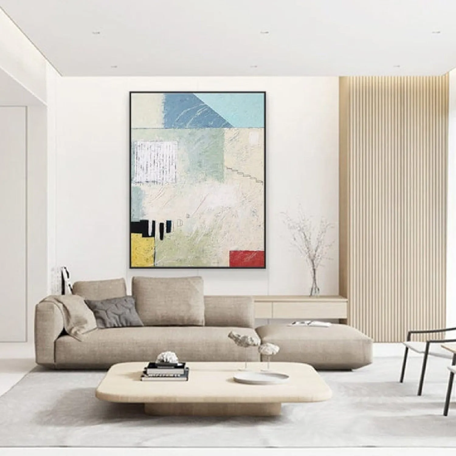 Ethereal Harmony Abstract Home 100% Hand Painted Expressionism Art