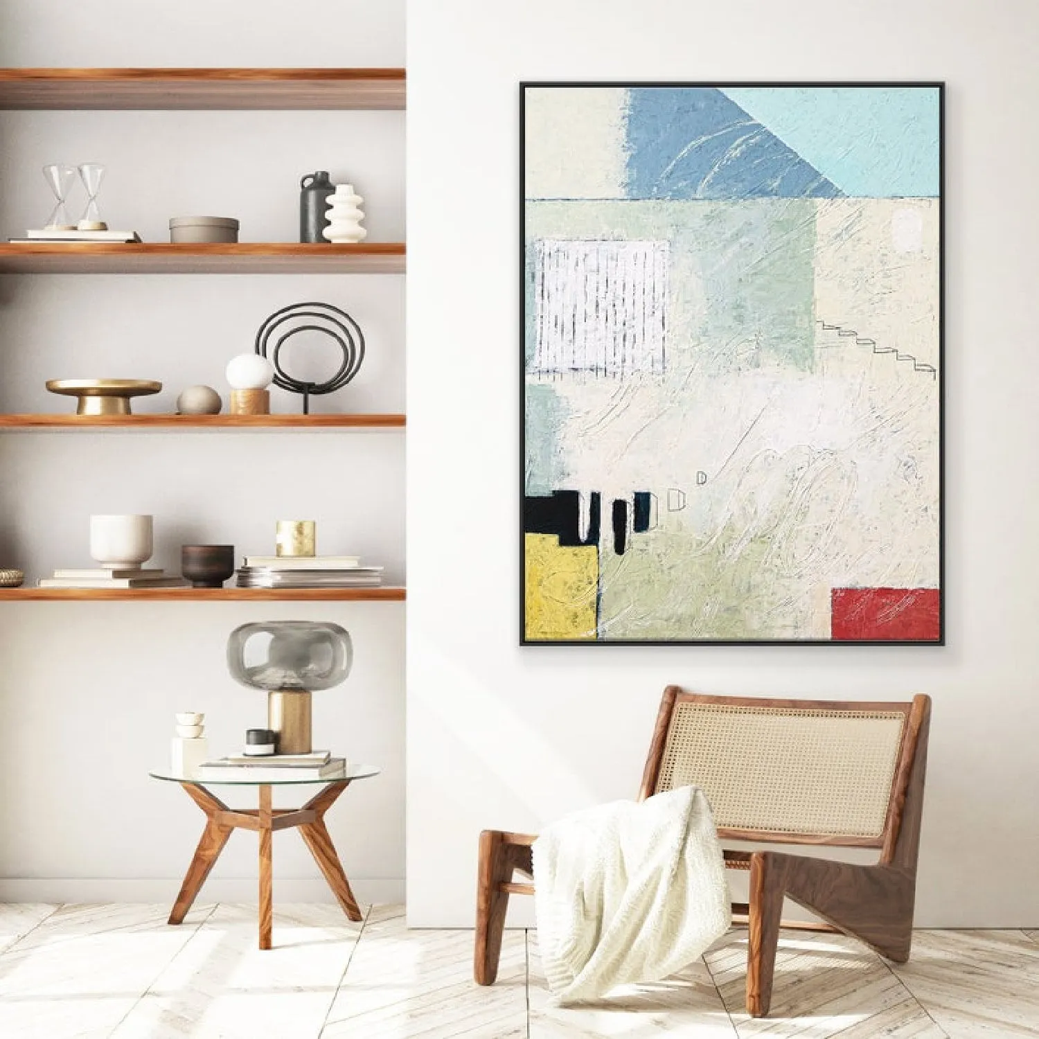 Ethereal Harmony Abstract Home 100% Hand Painted Expressionism Art