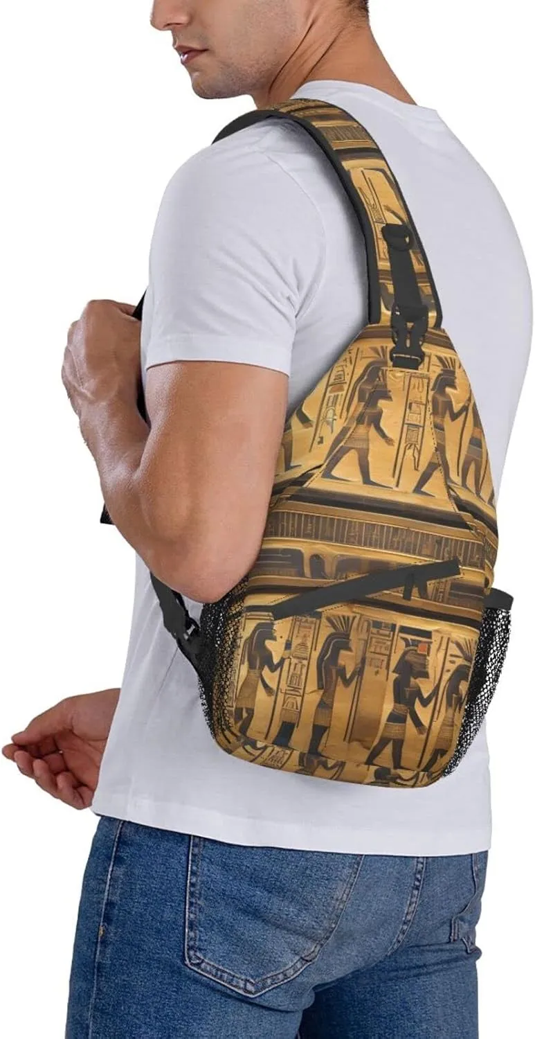 Explosion Firework 3d Unisex Crossbody Backpack Travel Hiking Casual Chest Bags Lightweight Fashion