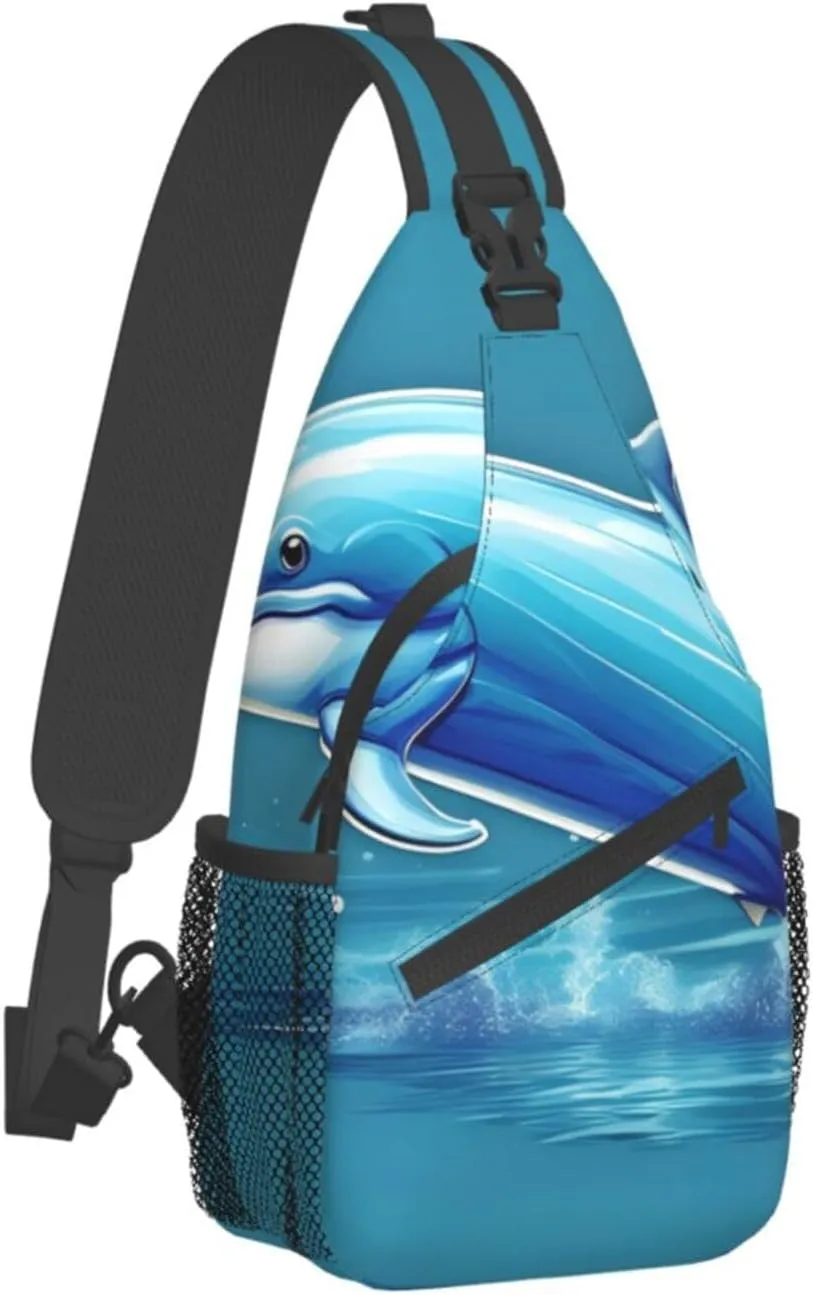 Explosion Firework 3d Unisex Crossbody Backpack Travel Hiking Casual Chest Bags Lightweight Fashion