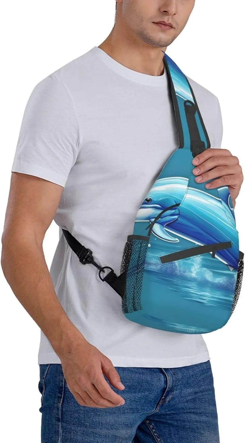 Explosion Firework 3d Unisex Crossbody Backpack Travel Hiking Casual Chest Bags Lightweight Fashion