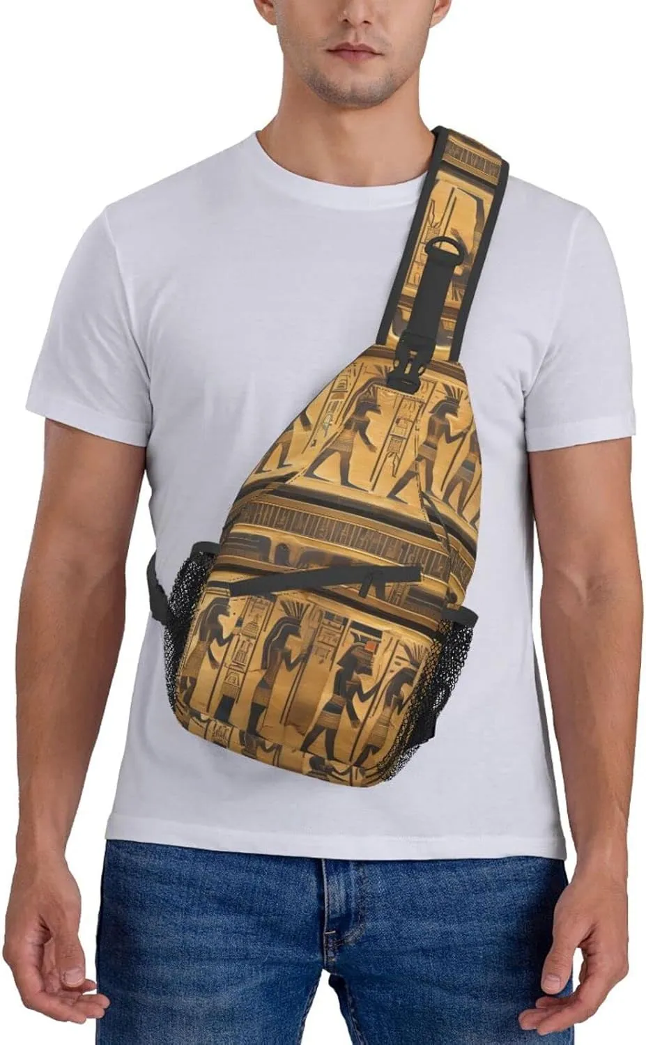 Explosion Firework 3d Unisex Crossbody Backpack Travel Hiking Casual Chest Bags Lightweight Fashion