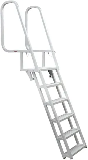 Extreme Max 3005.3919 Deluxe Flip-Up Dock Ladder with Welded Step Assembly - 6-Step