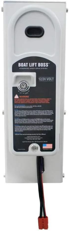 Extreme Max 3006.4662 Boat Lift Boss Integrated Winch with Remote Control Key Fob - 12/24V, 7500 lbs.