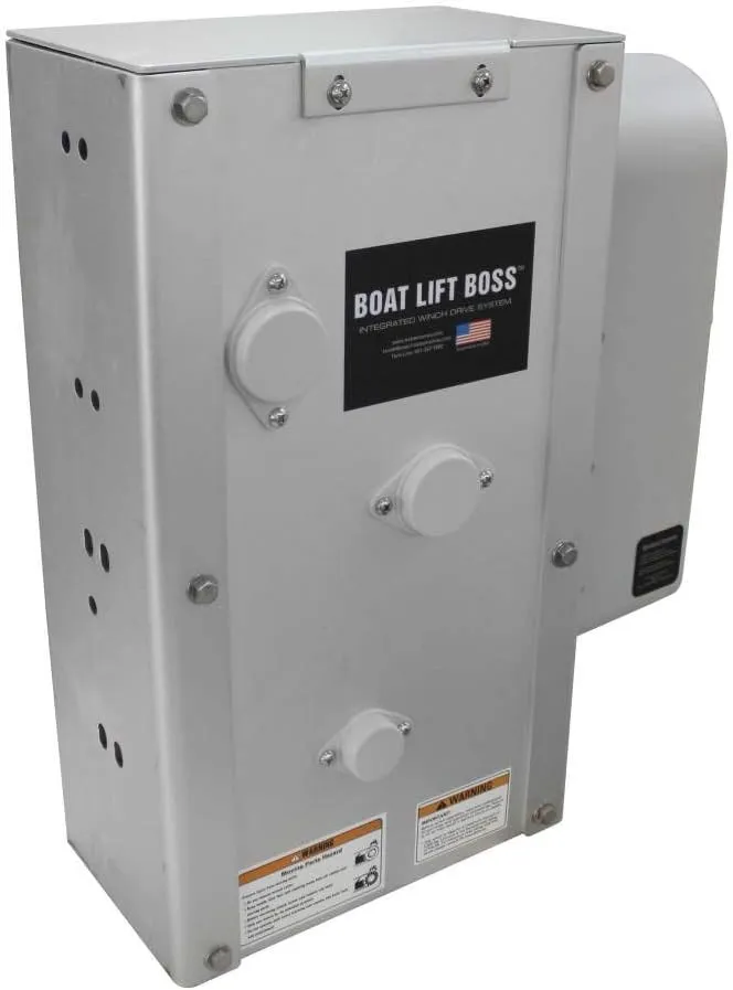 Extreme Max 3006.4662 Boat Lift Boss Integrated Winch with Remote Control Key Fob - 12/24V, 7500 lbs.