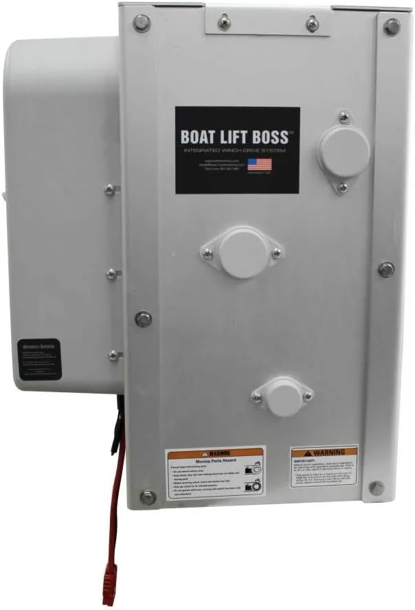 Extreme Max 3006.4662 Boat Lift Boss Integrated Winch with Remote Control Key Fob - 12/24V, 7500 lbs.