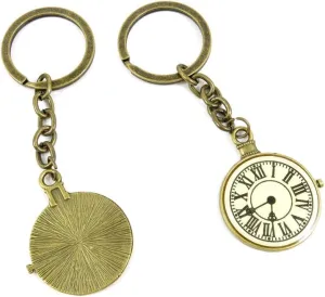 Fashion Jewelry Keyring Keychain Door Car Key Tag Ring Chain Supplier Supply Wholesale Bulk Lots I2EV1 Pocket Watch