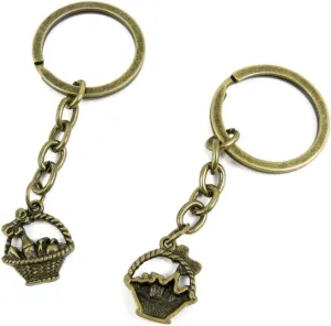 Fashion Jewelry Keyring Keychain Door Car Key Tag Ring Chain Supplier Supply Wholesale Bulk Lots U2HY4 Vegetable Basket