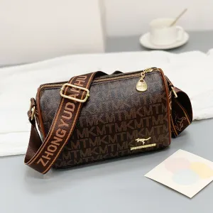 Fashion Printed Boston Simple Versatile Large Capacity To Shoulder Bags