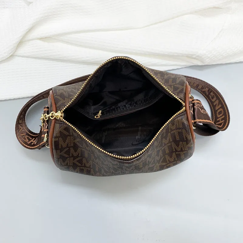 Fashion Printed Boston Simple Versatile Large Capacity To Shoulder Bags