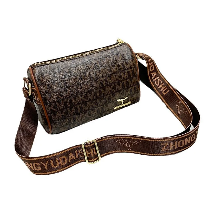 Fashion Printed Boston Simple Versatile Large Capacity To Shoulder Bags