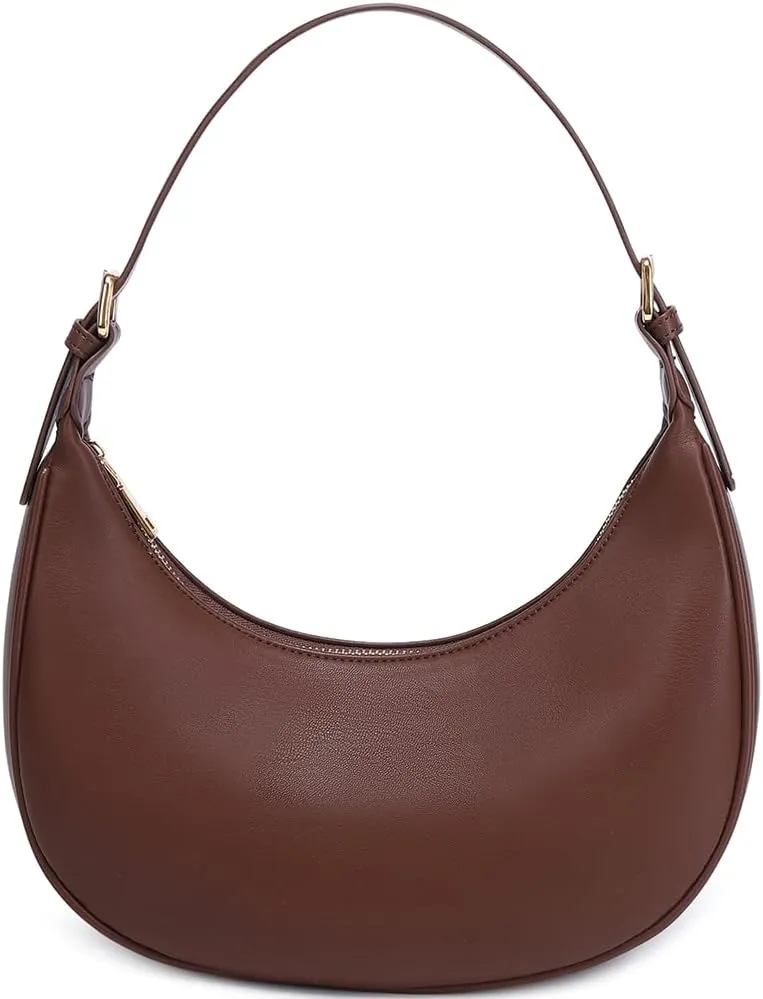 Fashion Small Crescent Underarm Shoulder Bag for Women Trendy Purse Hobo Handbags Clutch Crossbody Bag