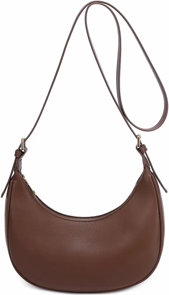 Fashion Small Crescent Underarm Shoulder Bag for Women Trendy Purse Hobo Handbags Clutch Crossbody Bag