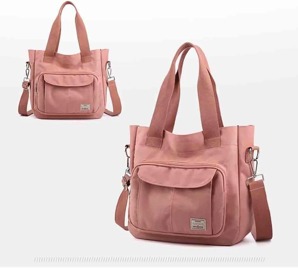 Fashion Women's Canvas Bag Mommy Large Capacity Crossbody Bag Nylon Casual Women's Shoulder Bag