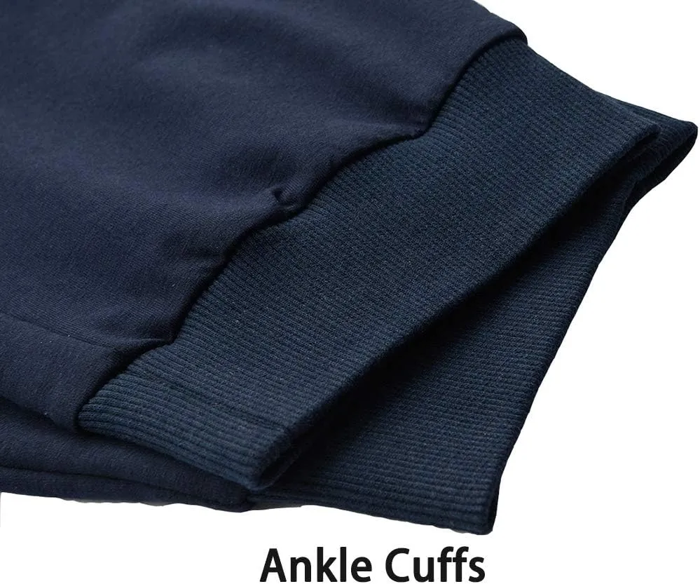 FASKUNOIE Men's Cotton Casual Shorts 3/4 Jogger Capri Pants Breathable Below Knee Short Pants with Three Pockets