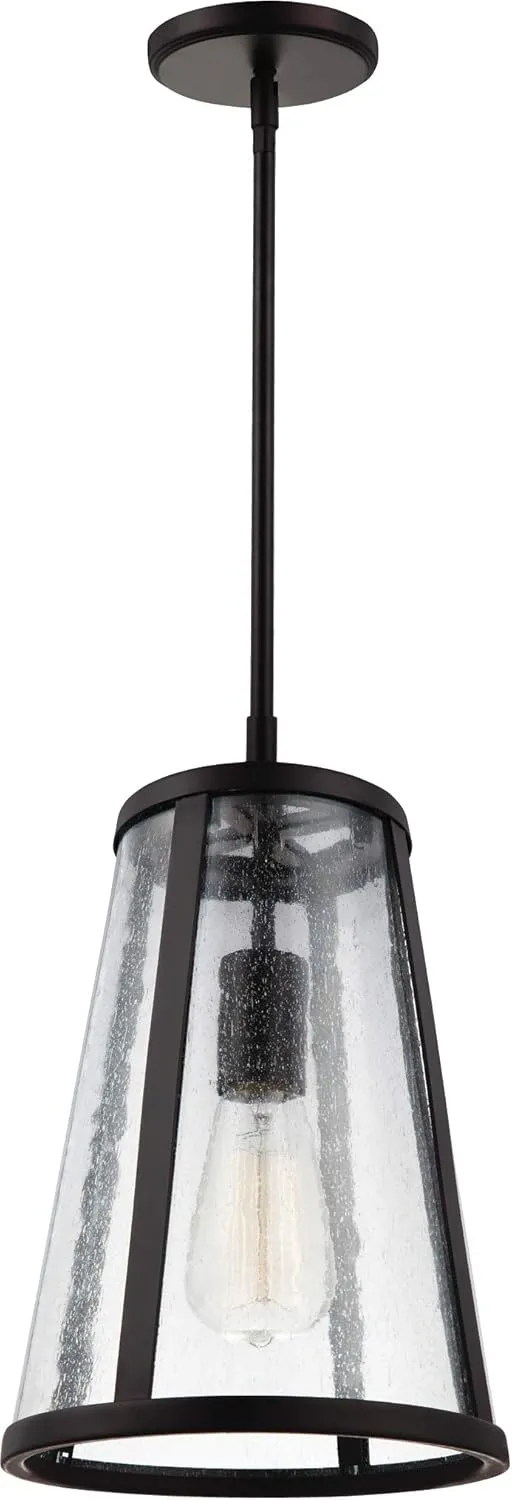 Feiss Lighting-Harrow-1 Light Mini-Pendant in Modern Style-8 Inch Wide by 12 Inch High-Oil Rubbed Bronze Finish