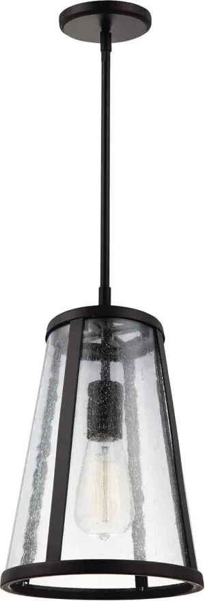 Feiss Lighting-Harrow-1 Light Mini-Pendant in Modern Style-8 Inch Wide by 12 Inch High-Oil Rubbed Bronze Finish