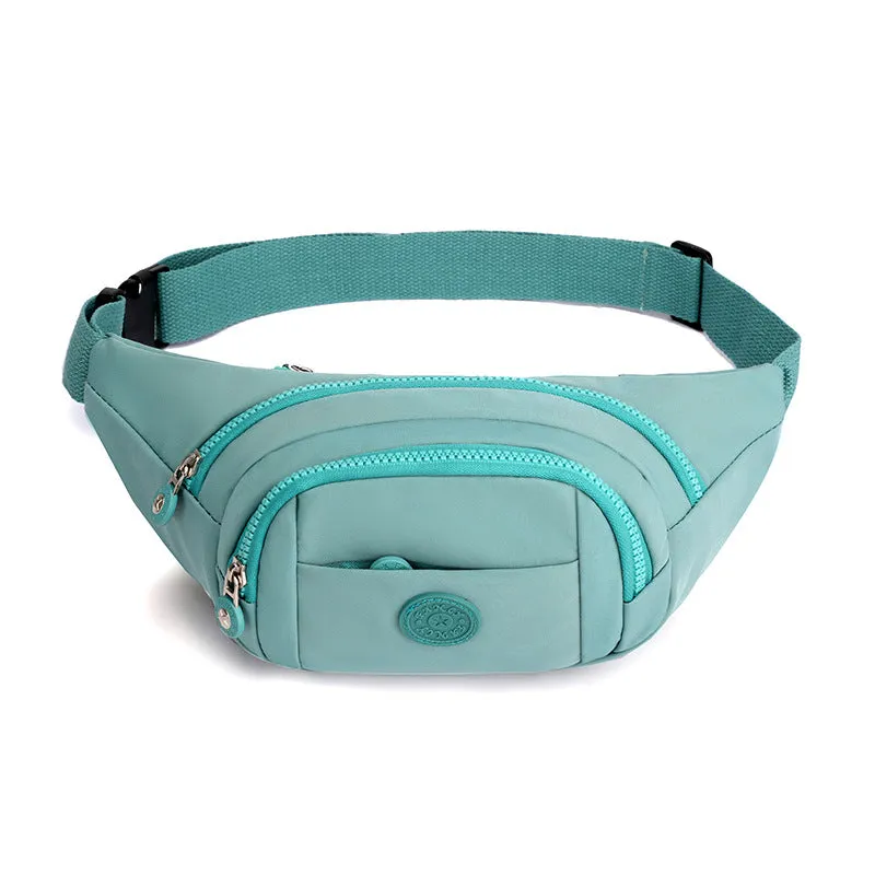 Female Fashion Printed Nylon Fabric Mobile Crossbody Bags