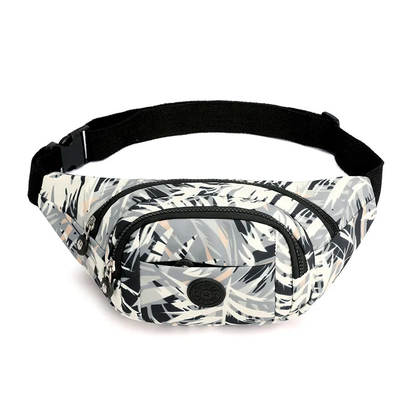 Female Fashion Printed Nylon Fabric Mobile Crossbody Bags