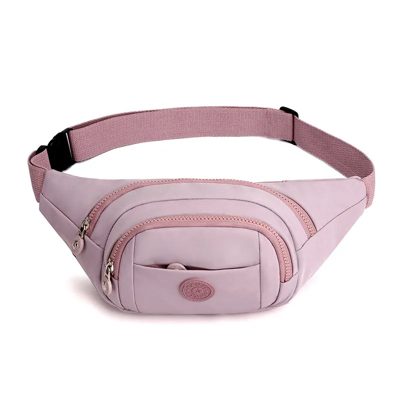 Female Fashion Printed Nylon Fabric Mobile Crossbody Bags