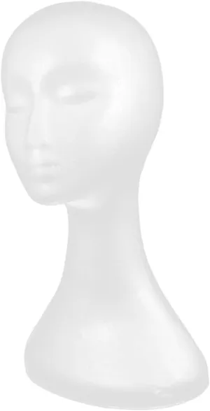 Female Mannequin Torso Full Body Mannequin Head Model Display for Wigs Hat Scarf Lightweight Foam Stand