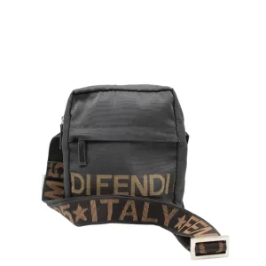 Fendi Black 1925 Roma Logo Crossbody Waist Bag