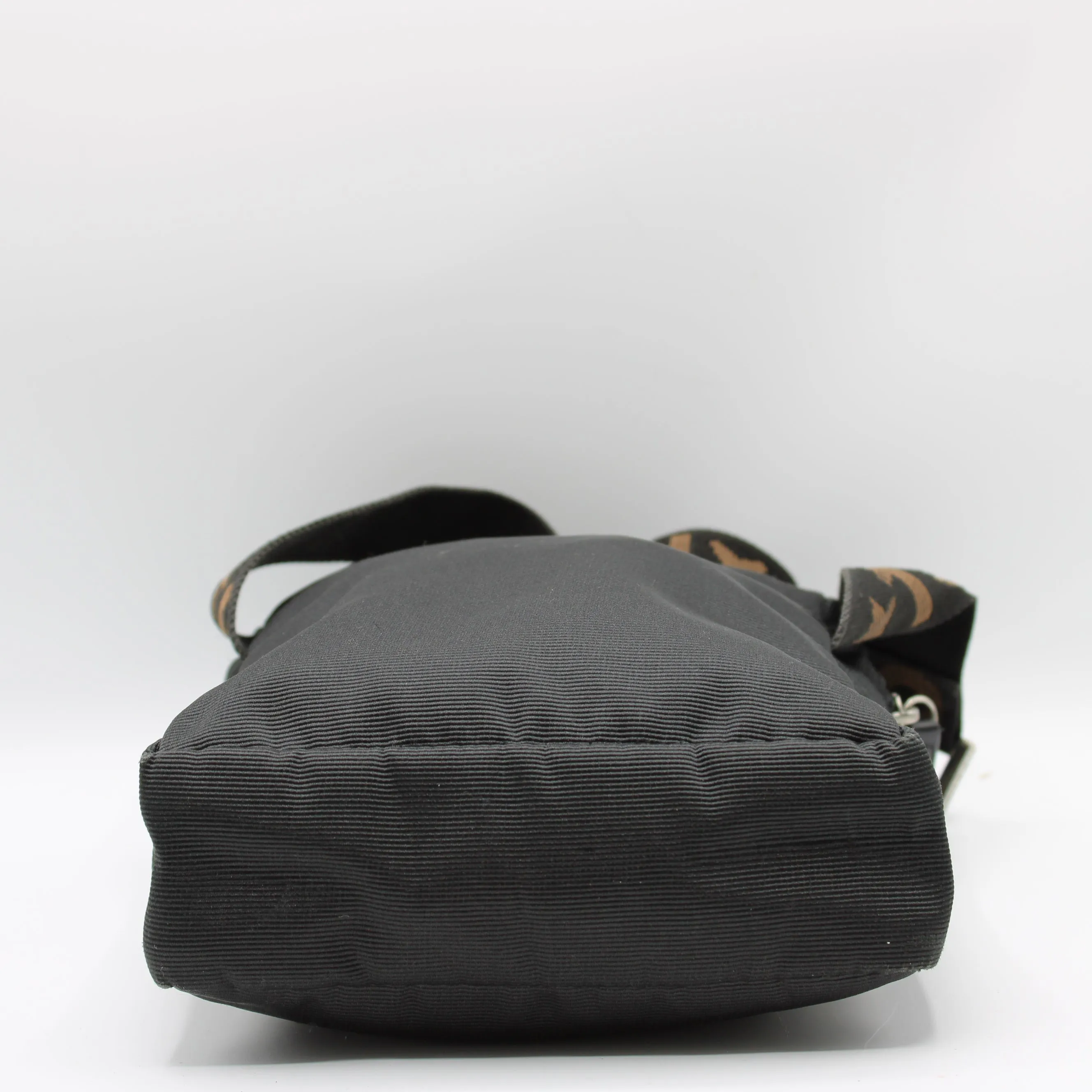 Fendi Black 1925 Roma Logo Crossbody Waist Bag